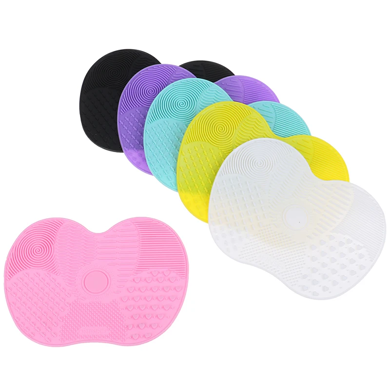 1PCS Silicone Make Up Washing Brush Cleaner Pad Gel Cleaning Mat Hand Tool Foundation Makeup Scrubber Board | Красота и здоровье