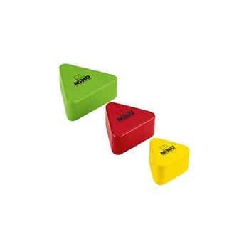 

Nino508-mc set of triangular shakers, 3 PCs, colored, heveya, Nino percussion