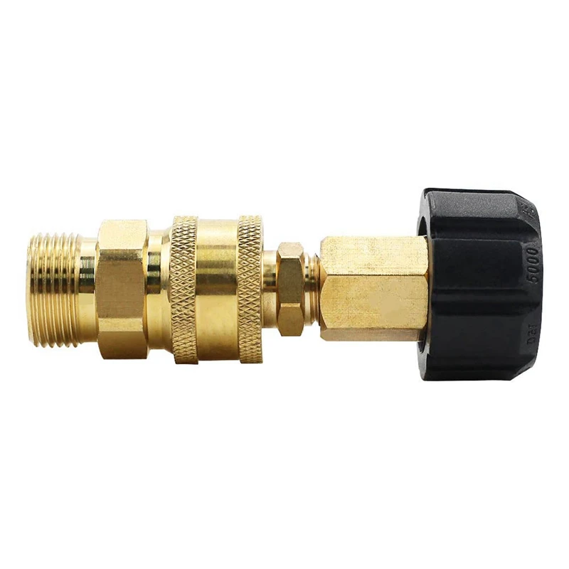 Адаптер для стиральной машины под давлением, быстрый разъем, M22 14 мм шарнирное соединение M22 метрическое соединение, M22-14 шарнирное соединение+ 3/8 дюймовый штекер, 3/8 дюймовый Quic