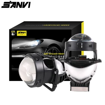 

SANVI New Arrival 3inch 40W 5800k Car Bi LED Projector Lense Headlight Auto LED Projector Headlamp Car Light DIY Accessories