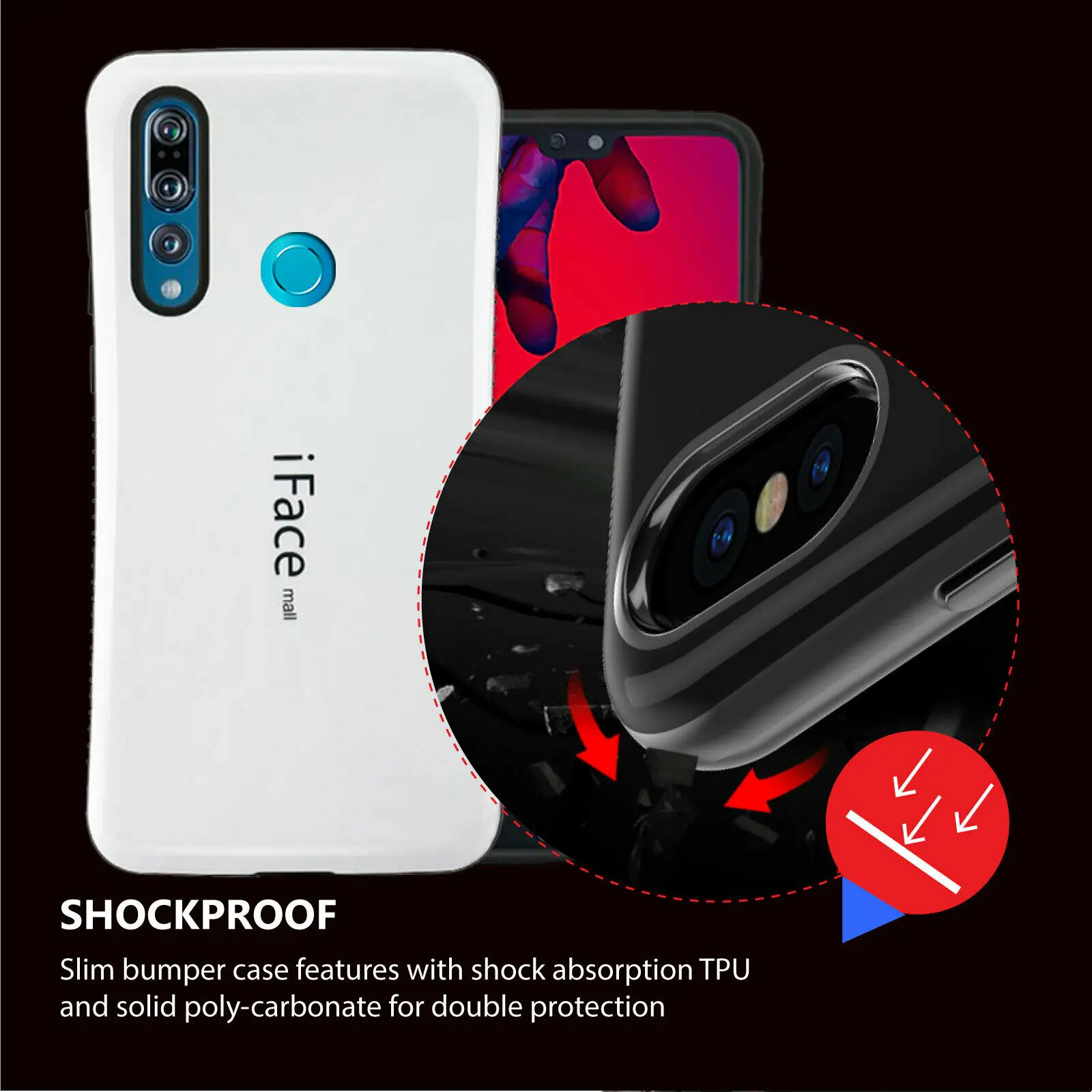 Противоударный чехол для huawei P30 Pro Lite чехол Iface Mall полная Защита силиконовый Противоскользящий чехол для huawei P20 Pro Lite чехол