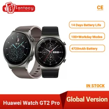 Küresel sürüm Huawei izle GT 2 PRO akıllı izle GPS 14 gün pil ömrü su geçirmez telefon kablosuz ChargingFor Android iOS