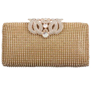 

Dazzling Rhinestone Encrusted Evening bag Clutch Purse Party Bridal Prom