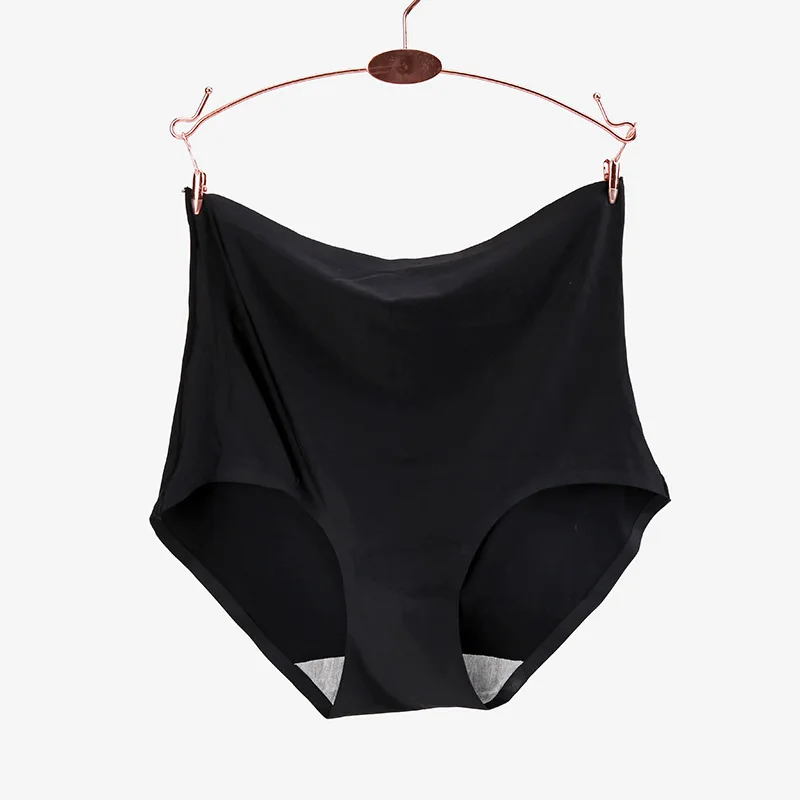 

Plus Sized Size 100kg Viscose Fiber Belly Holding Postpartum High Waist Seamless Briefs Women Hip Thin Summer Bottom