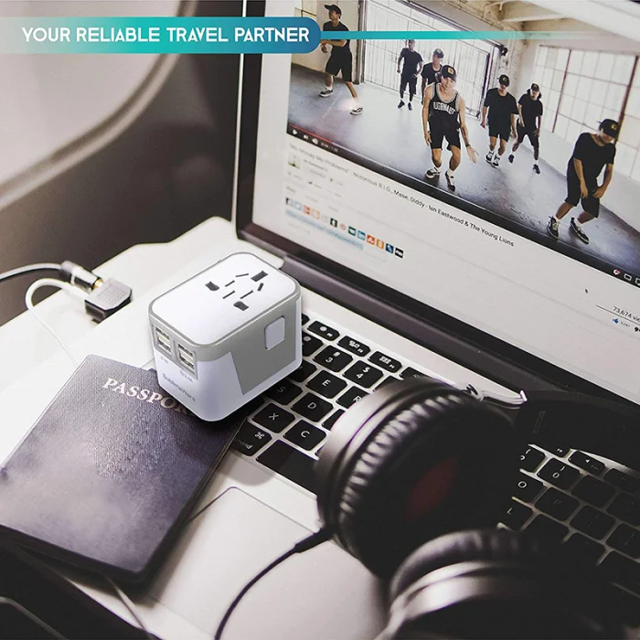 Универсальный Мульти-штекер Адаптер зарядное устройство 4usb преобразования вилка преобразования гнездо конвертер YE-Hot