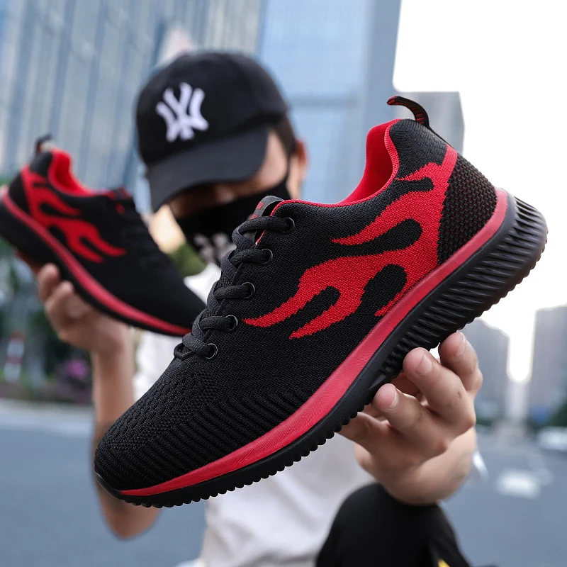 New men's casual sports shoes hand-woven lace-up shock-absorbing thick bottom running shoes breathable fashion wild single shoes New men's casual sports shoes hand-woven lace-up shock-absorbing thick bottom running shoes breathable fashion wild single shoes