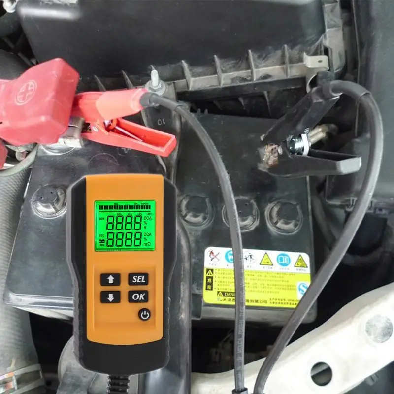 12V автомобиля цифровой Батарея анализатор автомобильных вольт CCA сопротивление диагностический инструмент 649E