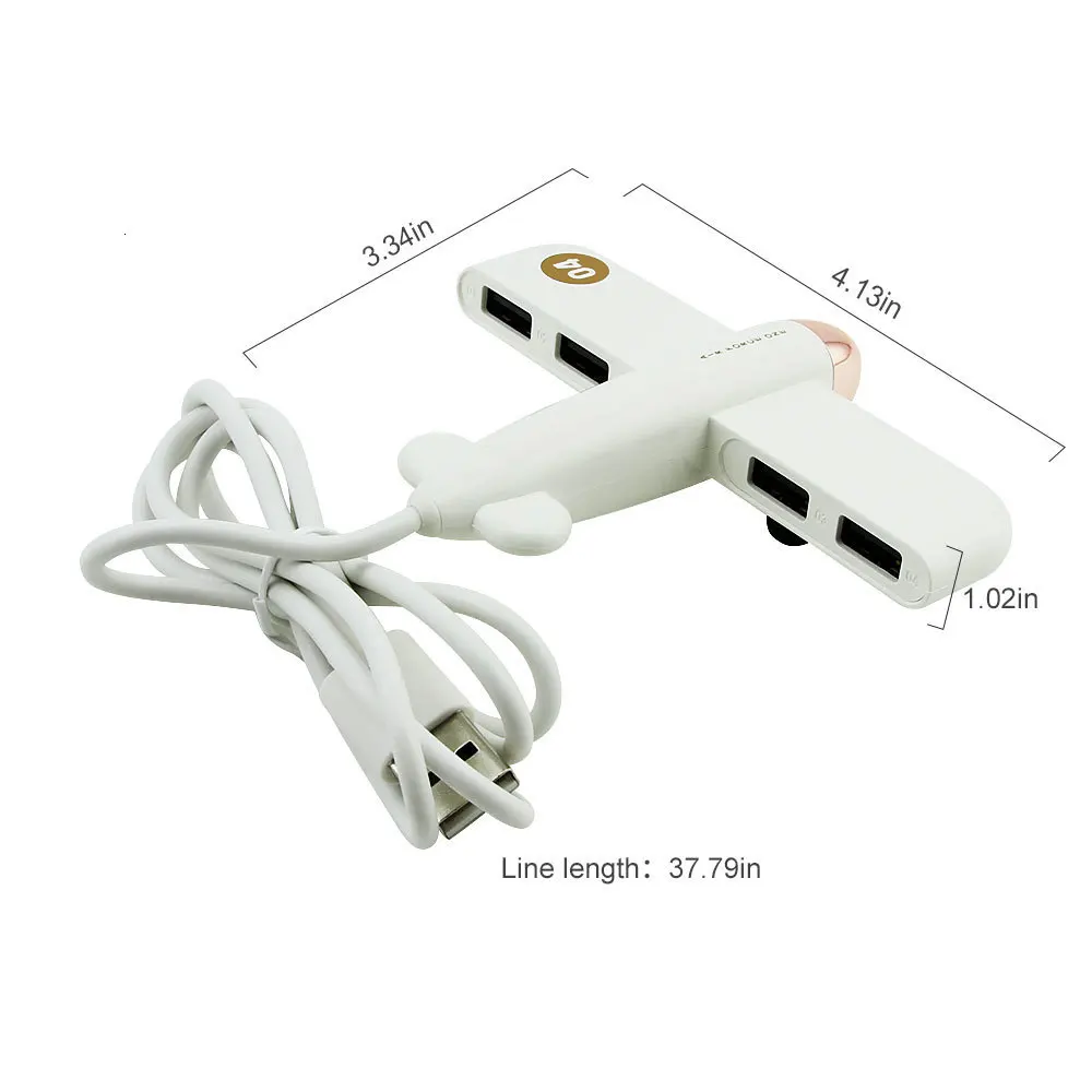 CHYI 4 порта Combo Micro Usb 2,0 концентратор в форме самолета многопортовый Usb разветвитель креативный мини Hab портативные аксессуары для ПК компьютера