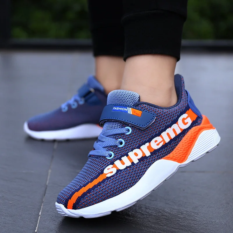 

CHILDREN'S Shoes BOY'S Athletic Shoes 2019 Spring And Autumn New Style Breathable Mesh Running Shoes Big Boy Wear-Resistant Anti