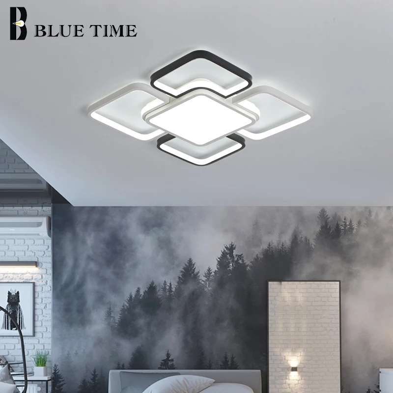 Modern Ceiling Lights For Living Room Bedroom Study Room Corridor White black surface mounted Ceiling light parlour lighting