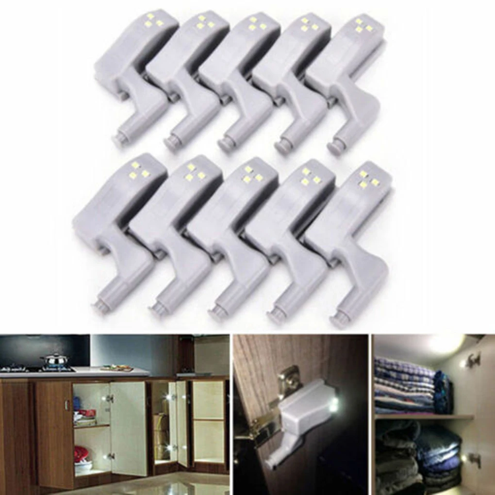 2/5/6/10 шт. светодиодный Smart Touch Индукционная Cabinet Light шкаф со стеклянными дверями внутреннего шарнирная лампа Сенсор ночник для шкаф