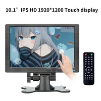 Monitor de panel de pantalla táctil portátil de 10,1 pulgadas con puerto USB BNC, AV, VGA, HDMI, adecuado para ordenador portátil Raspberry Pi ps4 switch XBOX360
