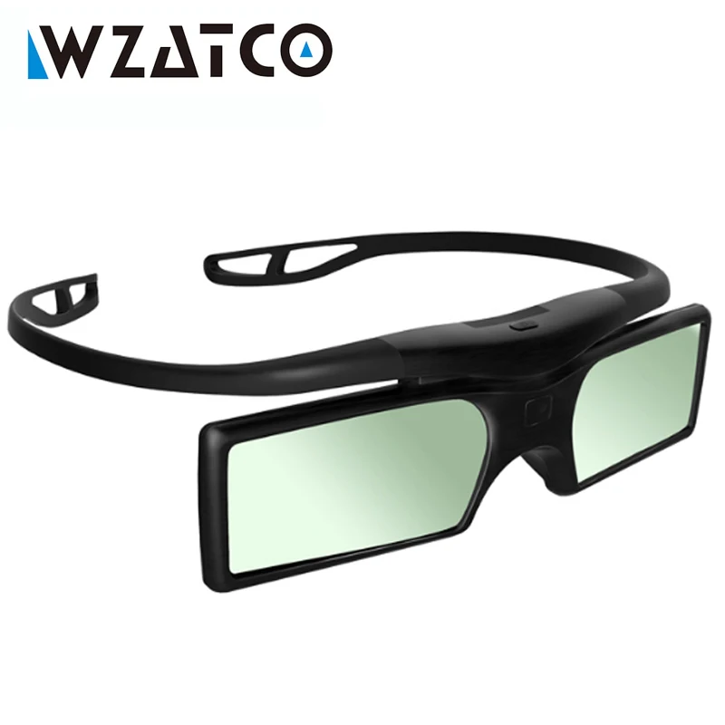 WZATCO Promotion ! 4pcs/lots Professional Universal DLP LINK Shutter Active 3D Glasses For All Ready projector Z4000 | Электроника