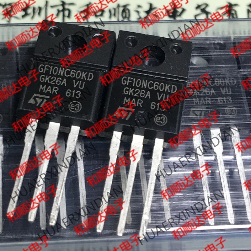 10 шт./лот и STGF10NC60KD GF10NC60KD TO-220F 600V 10A