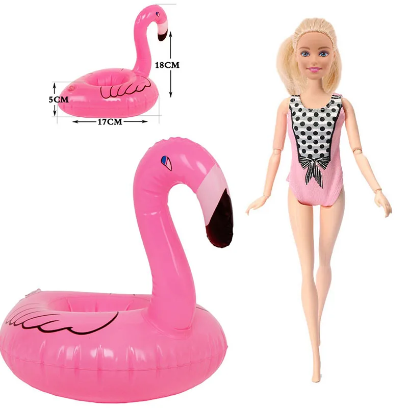 Doll Accessories Doll Barbies Swimming Ring Cute Cartoon Inflatable Lifebuoy for Barbies Doll Mixed Style Girl's Toy Our Generation