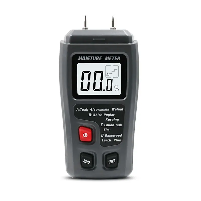 

EMT01 Two Pins Digital Wood Moisture Meter 0-99.9% Wood Humidity Tester With LCD R9JF