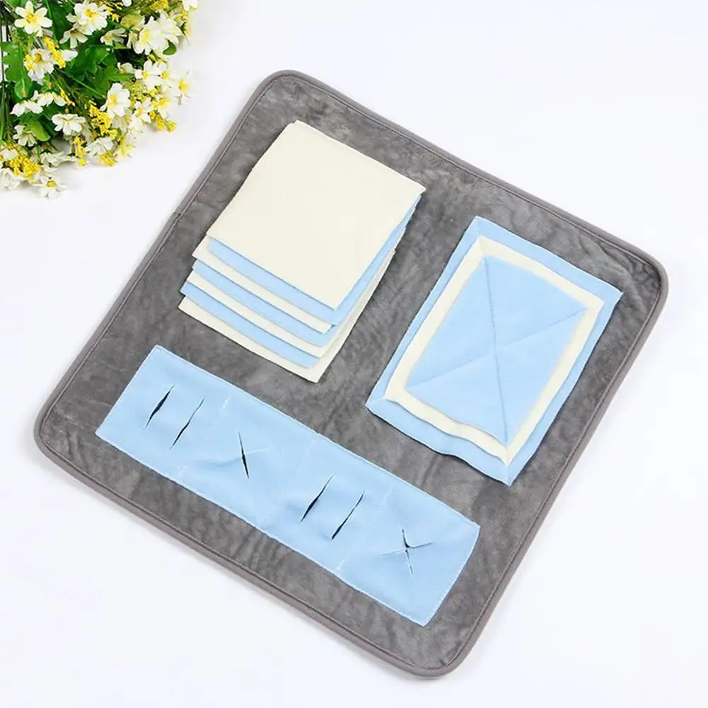 3pc Pet Dog Sniffing Mats Training Game Fine Design Blanket Pet Sniffing Blanket Chewing Biting For Fun Nose Training Dog Pads
