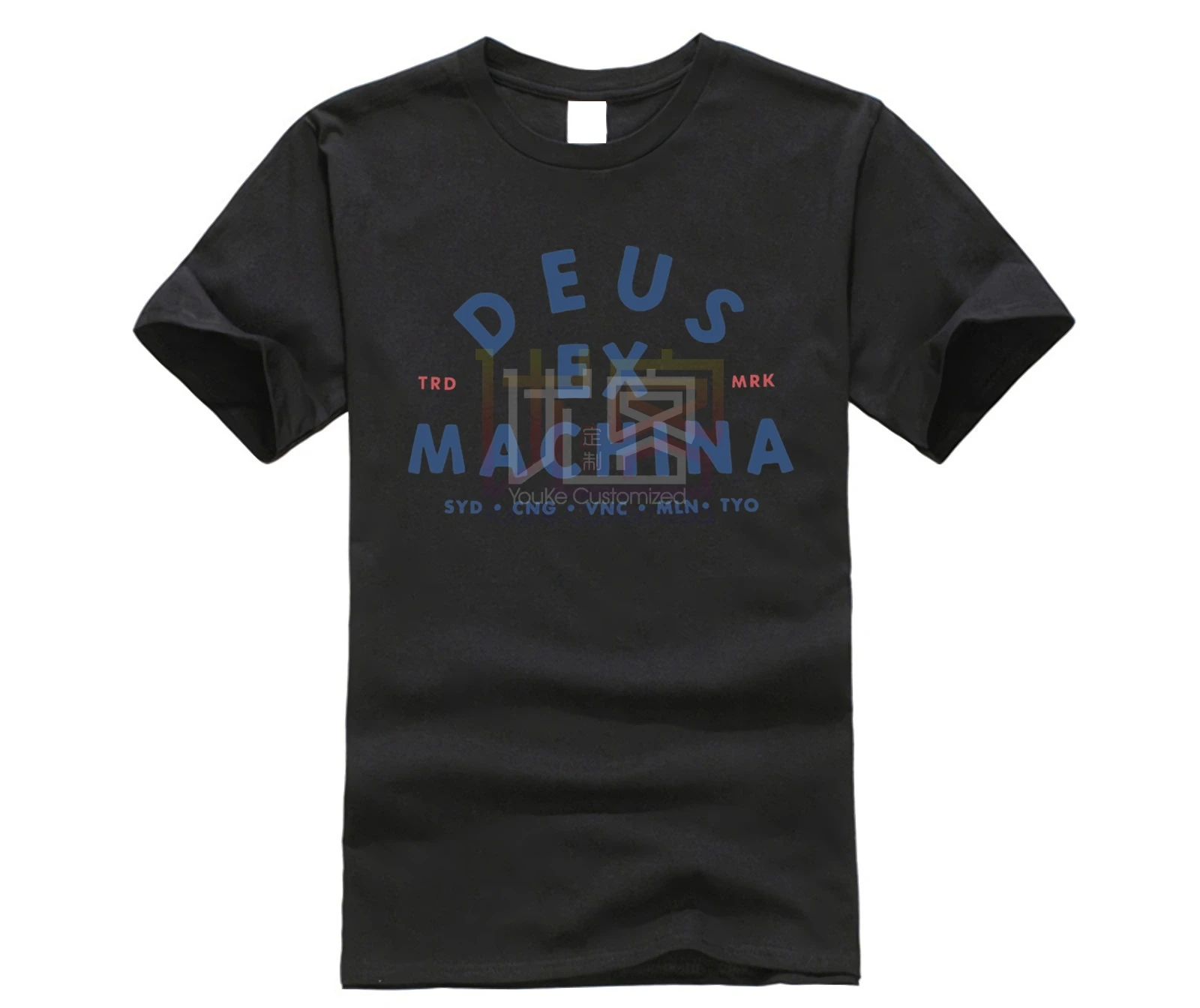 Deus Ex Machina крученая футболка с коротким рукавом и круглым вырезом Графические