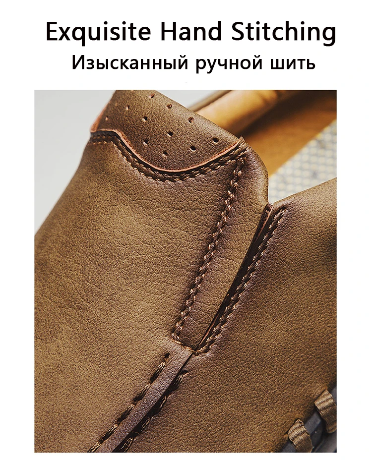 JUNJARM Для мужчин повседневная обувь Обувь из спилка мужские лоферы Для мужчин Туфли без каблуков ботинки мужские "Оксфорд" обувь без шнуровки мокасины; большие размеры 38-46