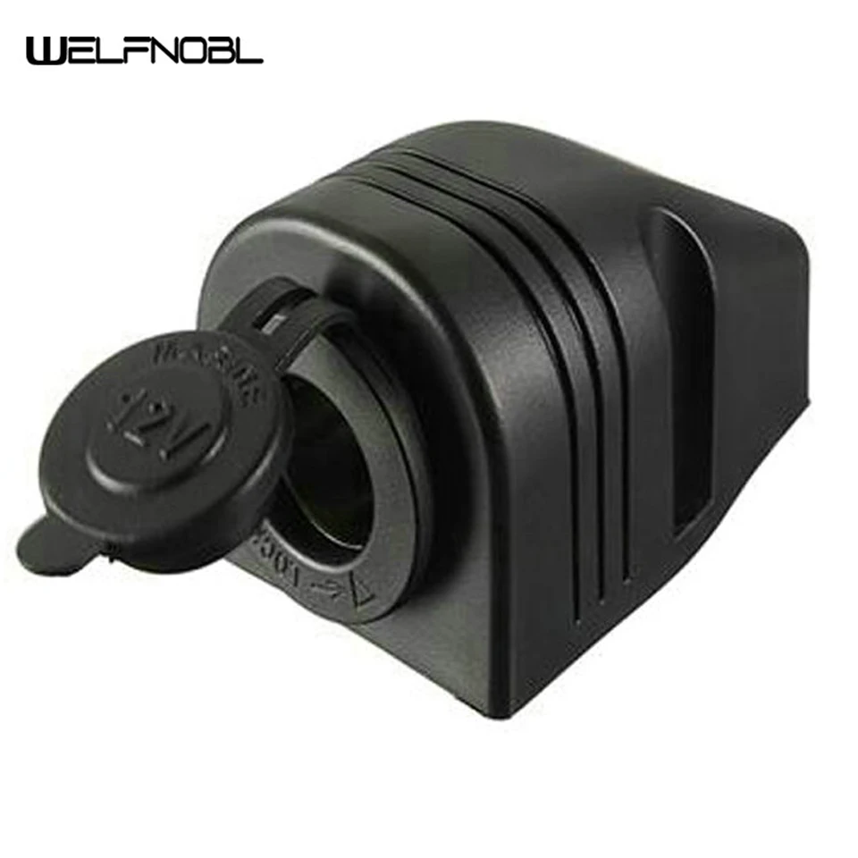 Car Lighter Plug Connector Small Dustproof ABS Single pin for Car Boat Marine Motorcycle