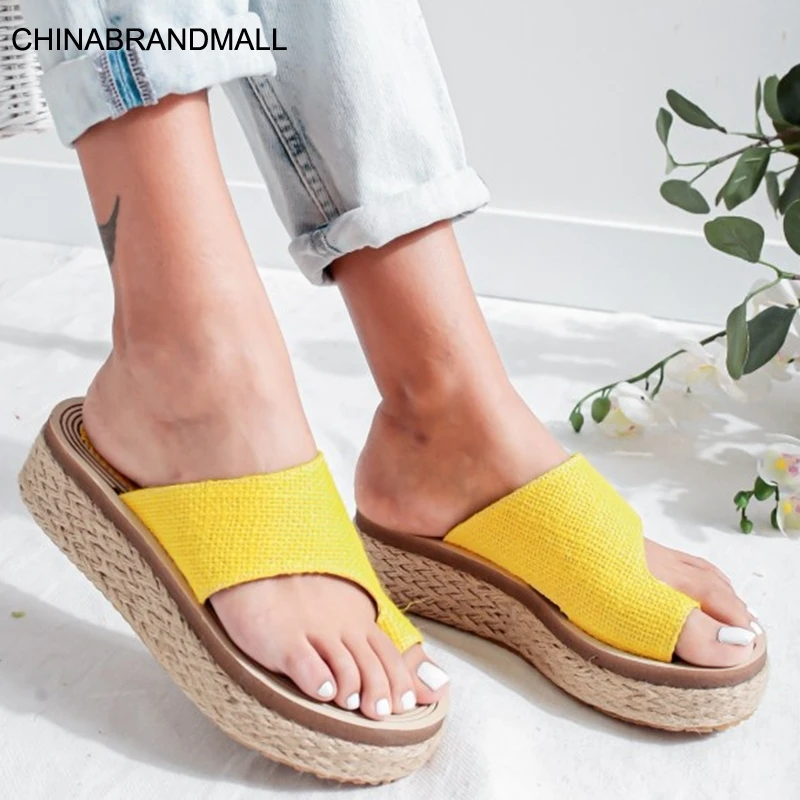 

Women Summer Beach Sandals Open Toe Wedges Vintage Shoes Woman Mid Heels Sandalias Slippers Slides Mujer Sapato Feminino