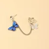 Blue clip earring 2