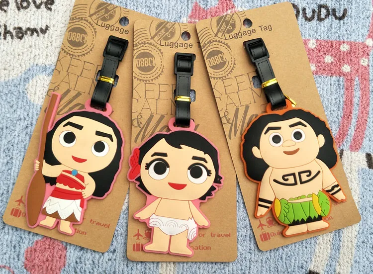 1 шт. Moana серия аниме туристический бренд багажная бирка на чемодан ID адрес портативный держатель тегов багажная этикетка Новинка