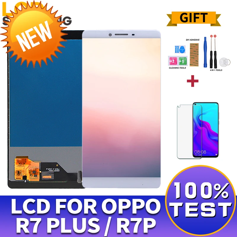 ЖК-дисплей 6 0 дюйма для OPPO R7 PLUS сенсорная панель дигитайзер в сборе замены дисплея