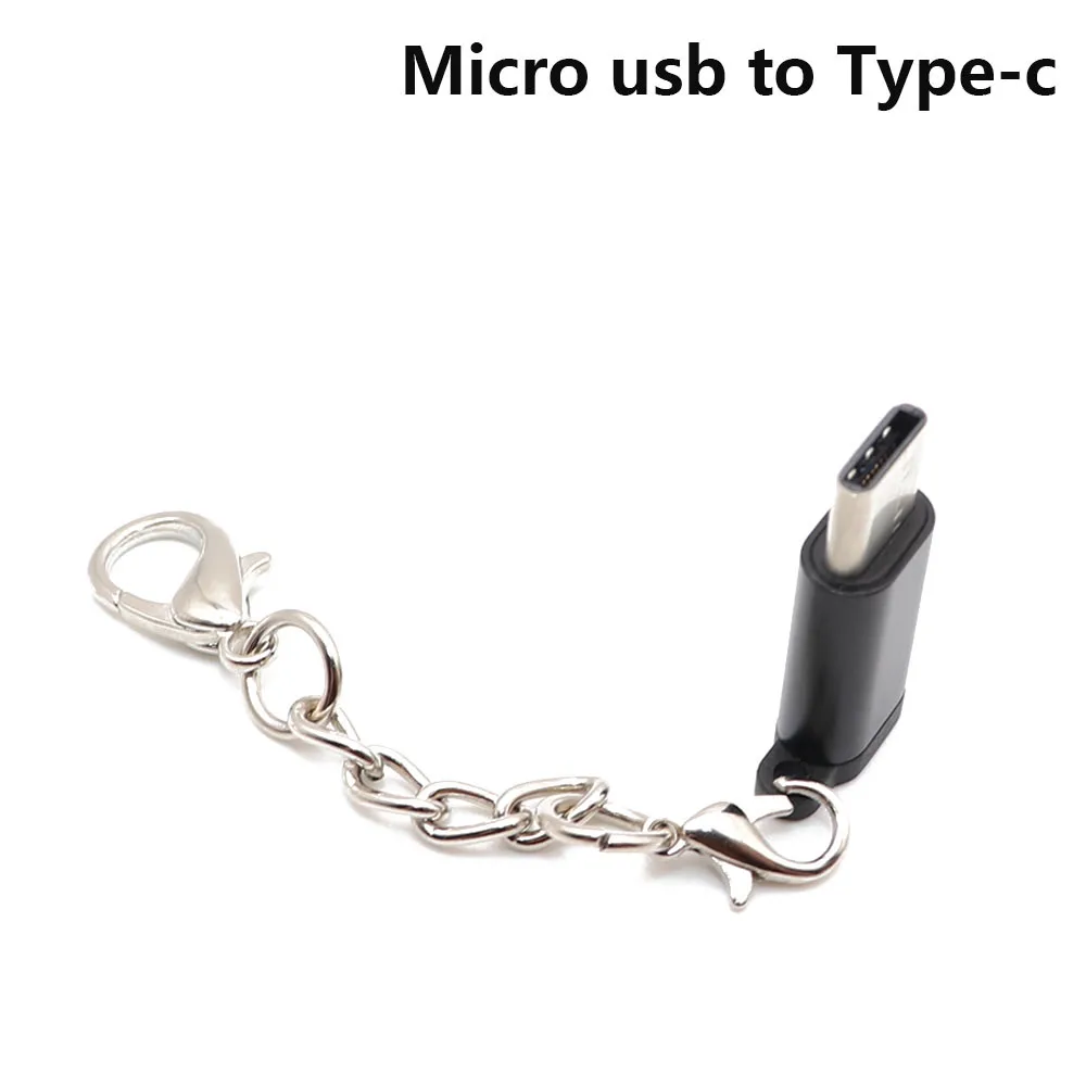 B Micro USB к L 8 Pin/type-c/usb3.0 кабель зарядного устройства конвертер адаптер для iPhone и Android и type-c зарядное устройство - Цвет: B