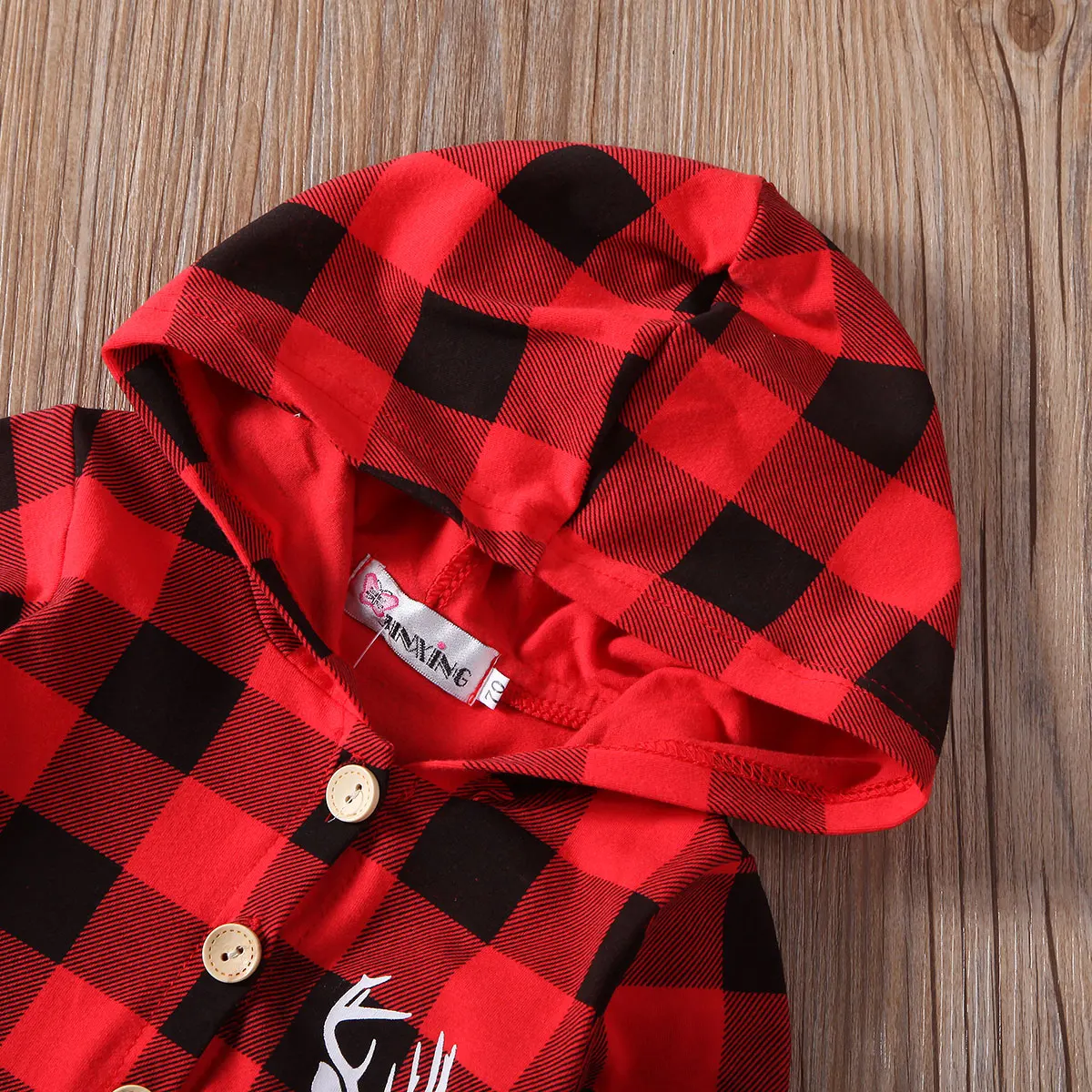 Baby Romper Christmas Infant Baby Boys Girls Plaids Long Sleeve Plaid Romper Jumpsuit Xmas Outfits Size 0-18M