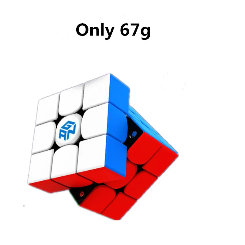 GAN356 XS, 3X3X3 Магнитный магический скоростной куб профессиональный gans 356XS магниты головоломка профессиональные игровые кубики, детская головоломка gif - Цвет: Stickeless