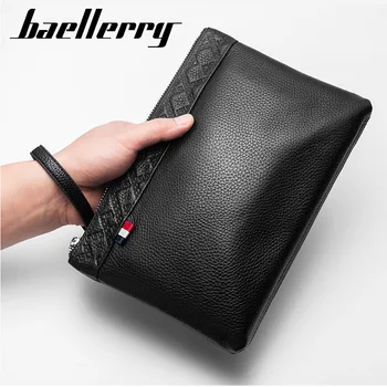 

Men's wallet leather clutch bag business casual men's bag cowhide large-capacity soft leather handbag