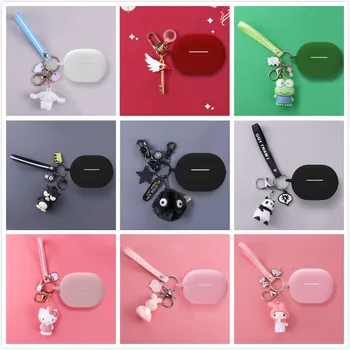 

Cute Earphone Cover for Huawei Freebuds Pro Case Bluetooth Wireless Headphone Charging Box Silicone Case Headset Bag keychain