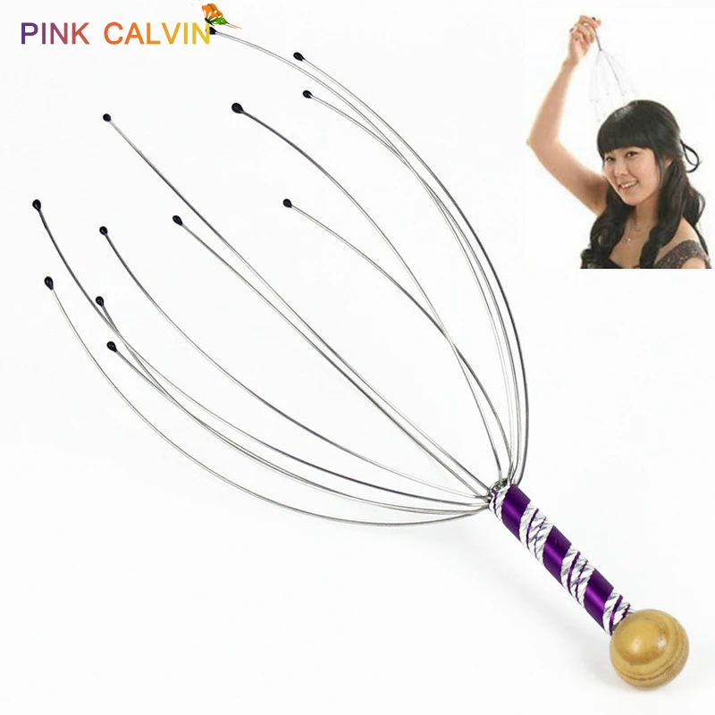 

1Pcs Head Massager Neck Massage Octopus Scalp Stress Relax Spa Healing Alloy Free Shipping
