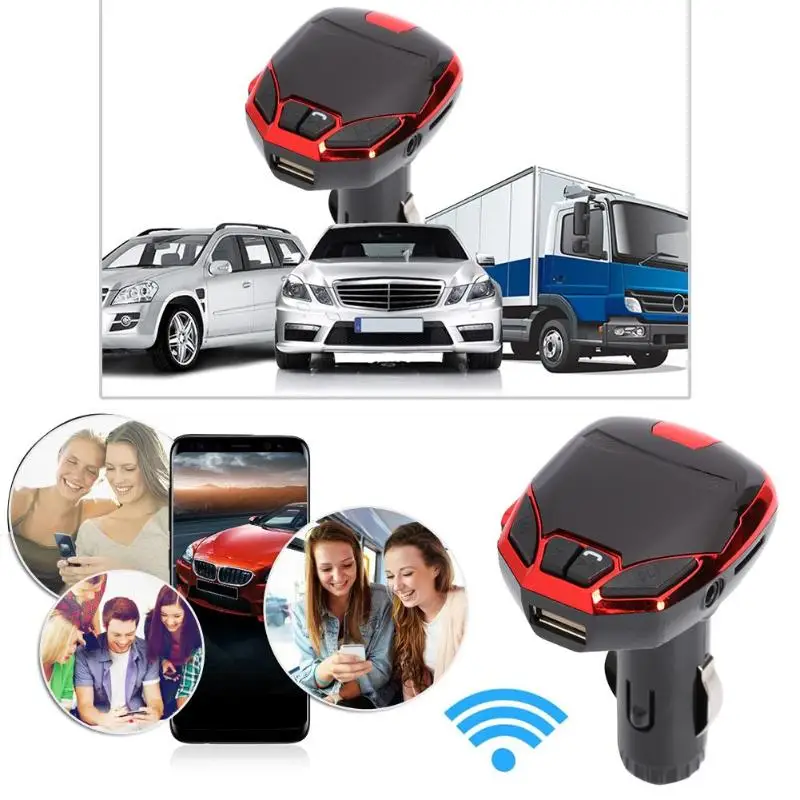 M0 Bluetooth Hands-free FM USB передатчик автомобильный комплект Bluetooth адаптер с пультом дистанционного управления