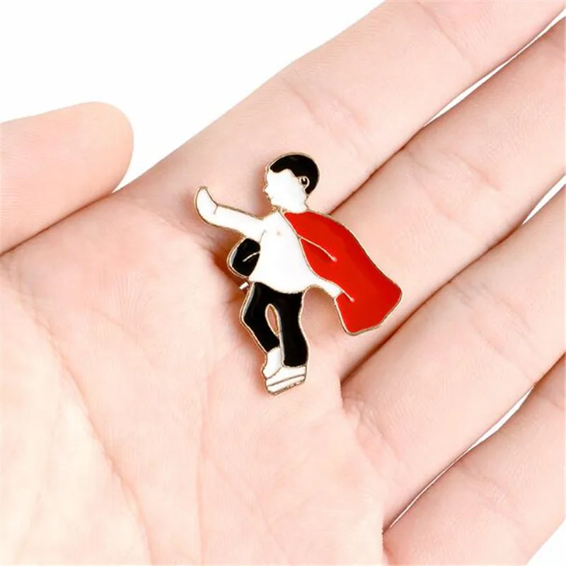 Супергерой металлический значок украшения одежды аксессуары DIY pin рюкзак с эмалевыми вставками на декоративной брошь