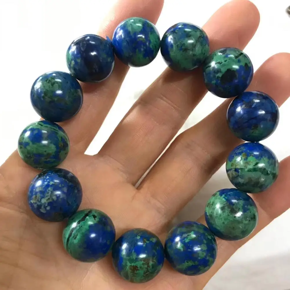 Buy wholesale Ball Bracelet 06mm Natural Azurite Malachite AA