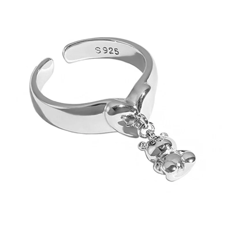 Gold Color Ring Gold Color Rings Animal Ring Mini Bear Ring for Lady Women