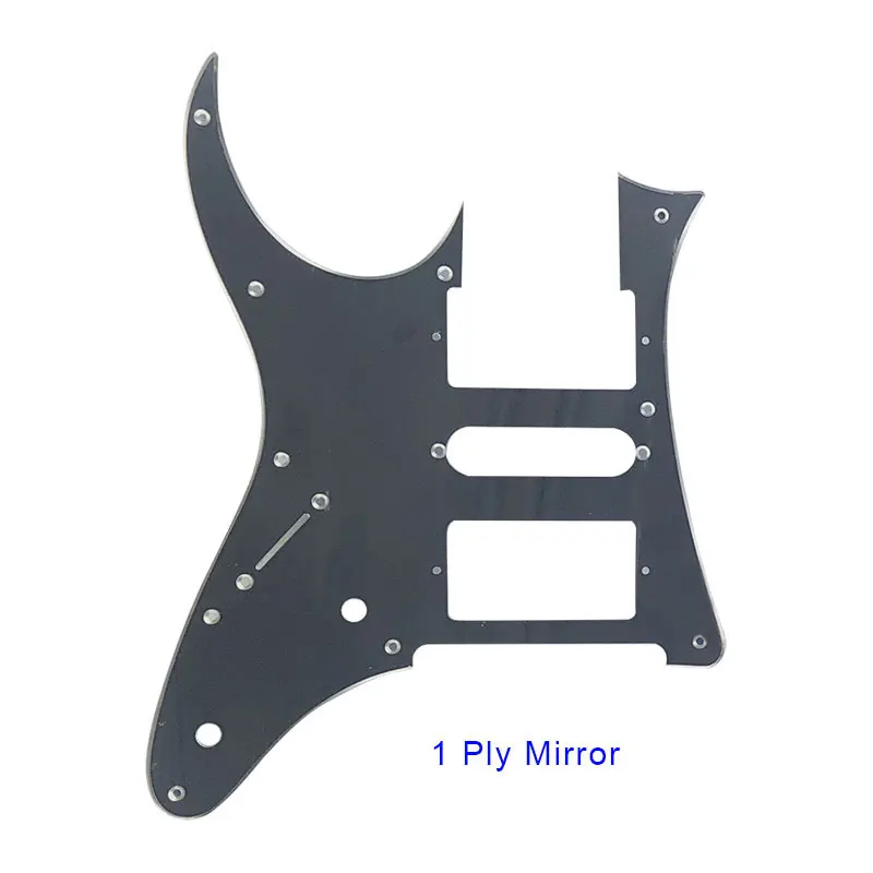1Ply mirror Pleroo на заказ гитарные части для левшей Ibanez RG 350 EX MIJ Guitar Pickguard HSH Humbucker звукосниматель с 10 отверстиями - Цвет: 1Ply mirror