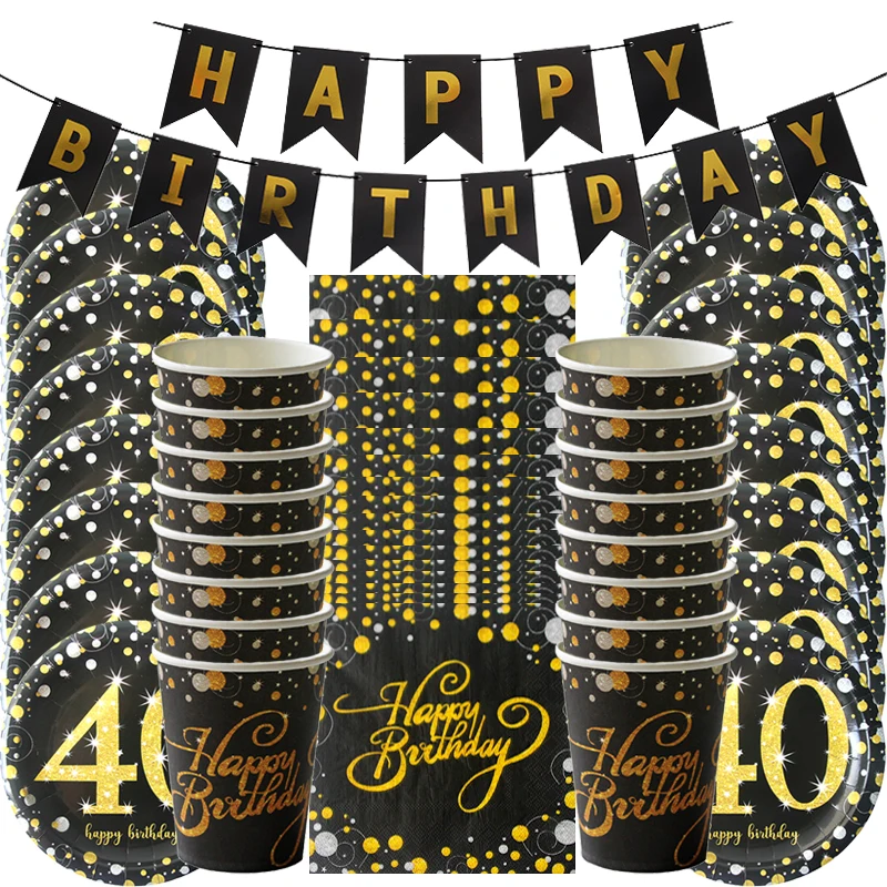 60-40-50-30th-Birthday-party-decoration-adult-30-Birth-day-or-anniversary-party-Paper-plates