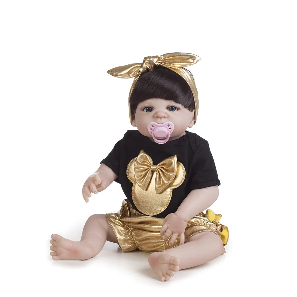 Pickwoo bebes кукла-реборн 48 см куклы для маленьких девочек Мягкие силиконовые Boneca reborn Brinquedos Bonecas подарки на день детей игрушки