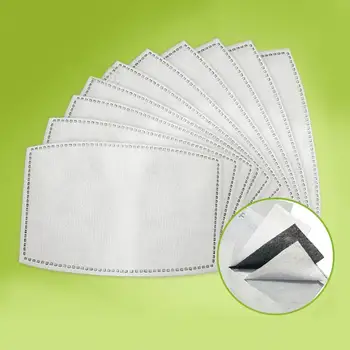 

10pcs Face Mask 5 Layer Protection Filter Insert Non-woven Fabric Mouth Mask Filter