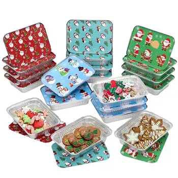 

20pcs Rectangular Disposable Food Containers Takeout Pans for Baking