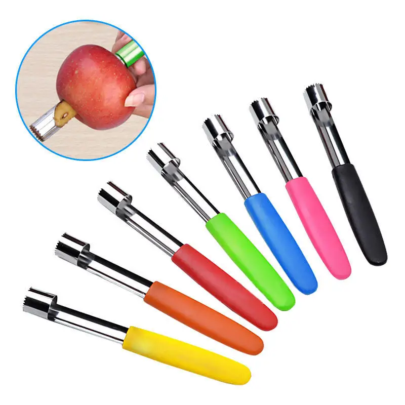 

Carrywon Apple Corer Stainless Steel Easy Twist Core Seed Remover Fruit Apple Corer Pitter Seeder Kitchen Tool Random Color
