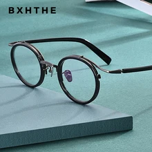 

Vintage Acetate Round Glasses Frame Men Luxury Myopia Prescription Optical Eyeglasses Frame Women Retro Photochromic Eyewear