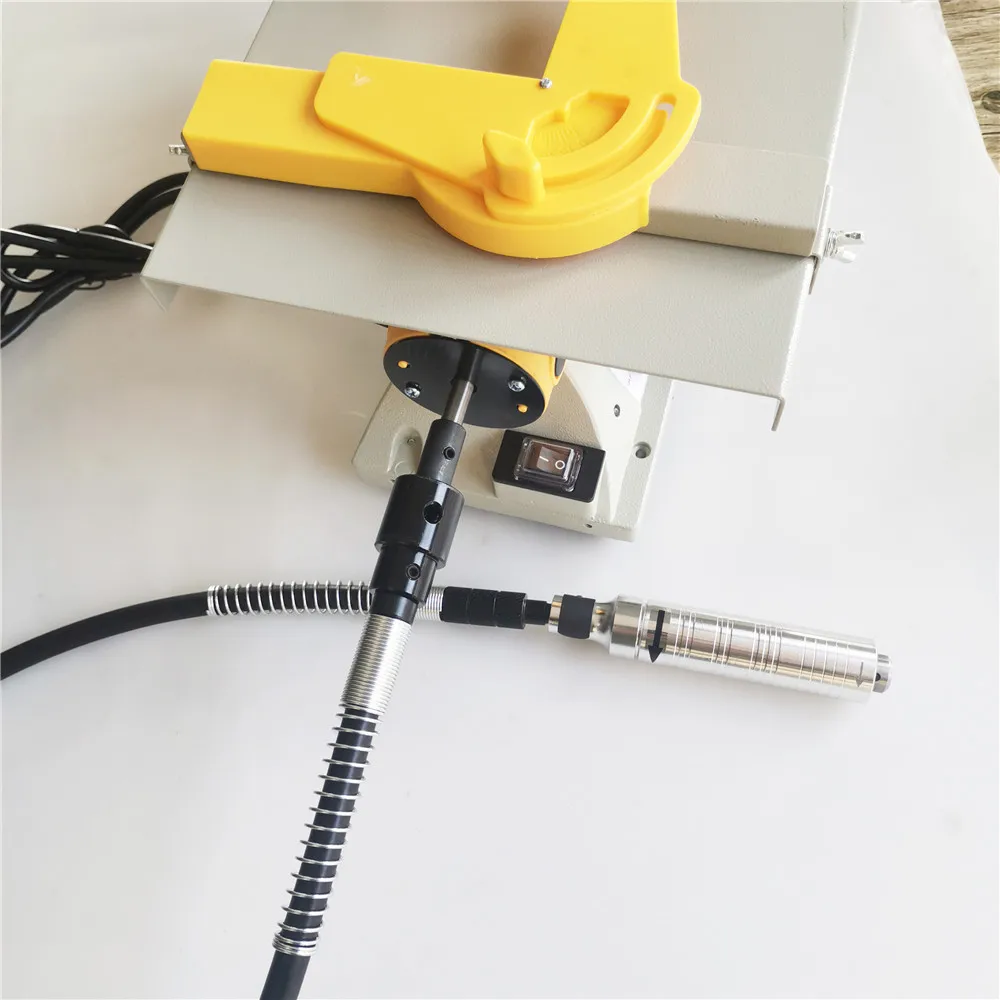 Настольная мини-пила ручной работы, деревообрабатывающая DIY Модель, электрический инструмент для полировки, режущий инструмент из алюминиевого сплава, дисковая пила 8000 об/мин, 220 В