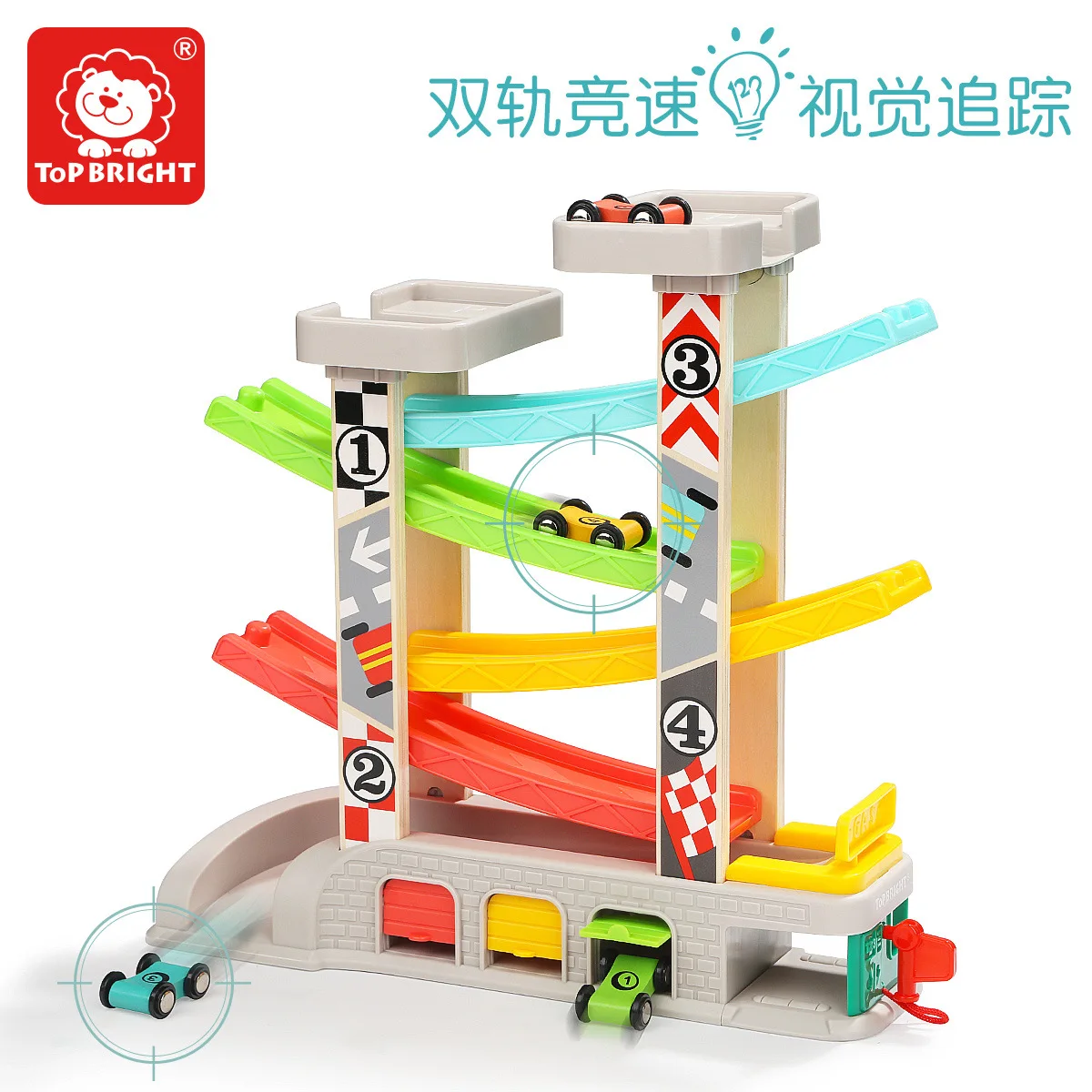 

Special Gliding Camera Track Boa Fun Car Six Rail Racing Car Parking Lot Race Car Children Have Wooden Toy