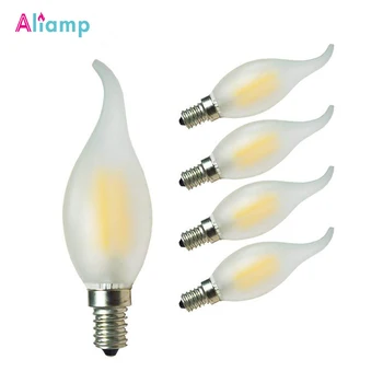 

E14 LED Light Bulb 6000K Daylight 3000K Warm White Screw Lamp 40W Replacement 400lm Antique Candle Shape Home Lighting 5Pack