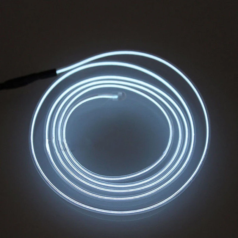 

LED Light Strip Interior Cold Decor DIY Optical Fiber Ambient Atmosphere Lamp DC 12V White Decorative
