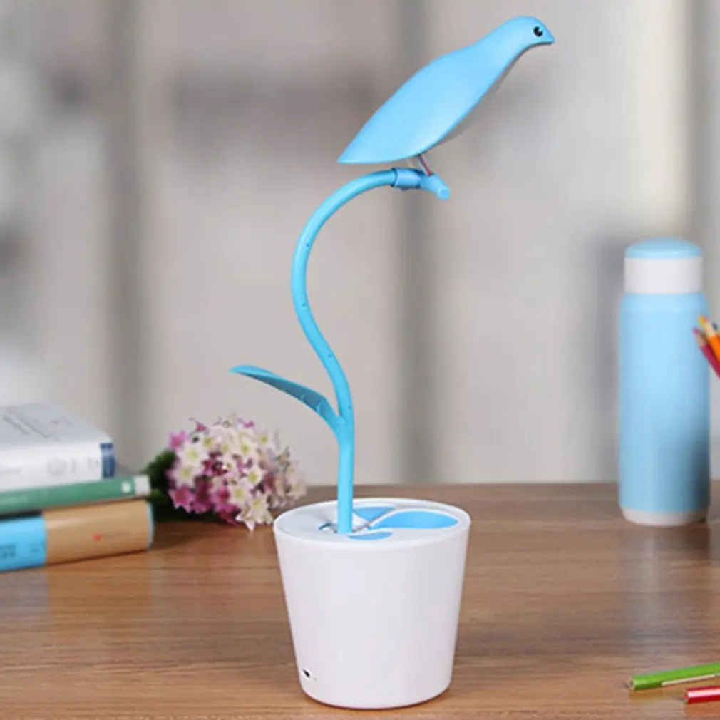ICOCO Hot Folding free bird creative eye table lamp usb touch sensor new strange led night light